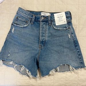 Abercrombie The Dad Short High Rise size 26 with Tags